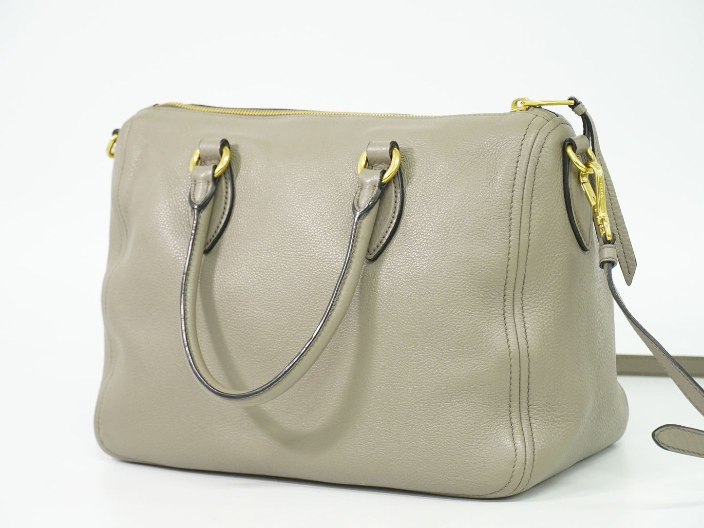 PRADA 2WAY ショルダーバッグ グレー 1BB023