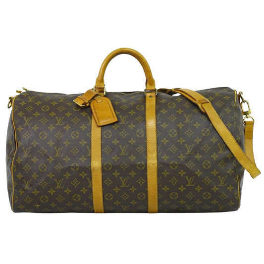 LOUIS VUITTON キーポルバンドリエール 55 モノグラム 2WAY ボストンバッグ M41414