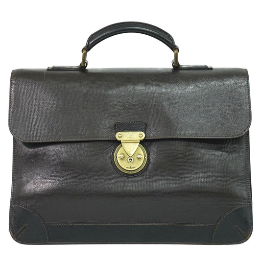 LOUIS VUITTON アパシュ ユタ レザー ビジネスバッグ カフェ ダークブラウン M95452