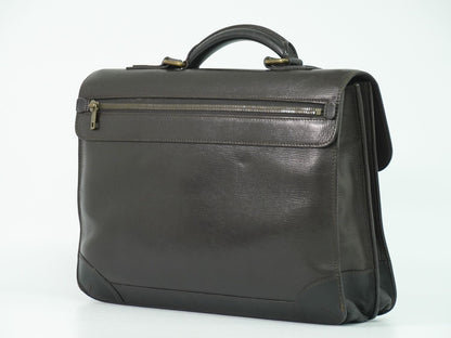 LOUIS VUITTON アパシュ ユタ レザー ビジネスバッグ カフェ ダークブラウン M95452