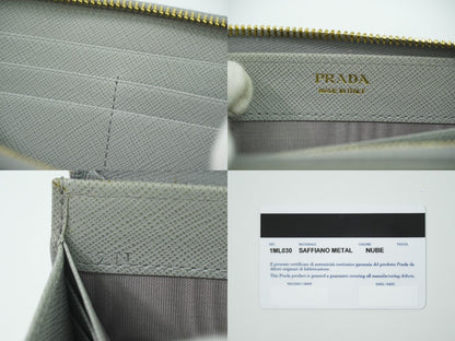 PRADA サフィアーノ 長財布 グレー 1ML030