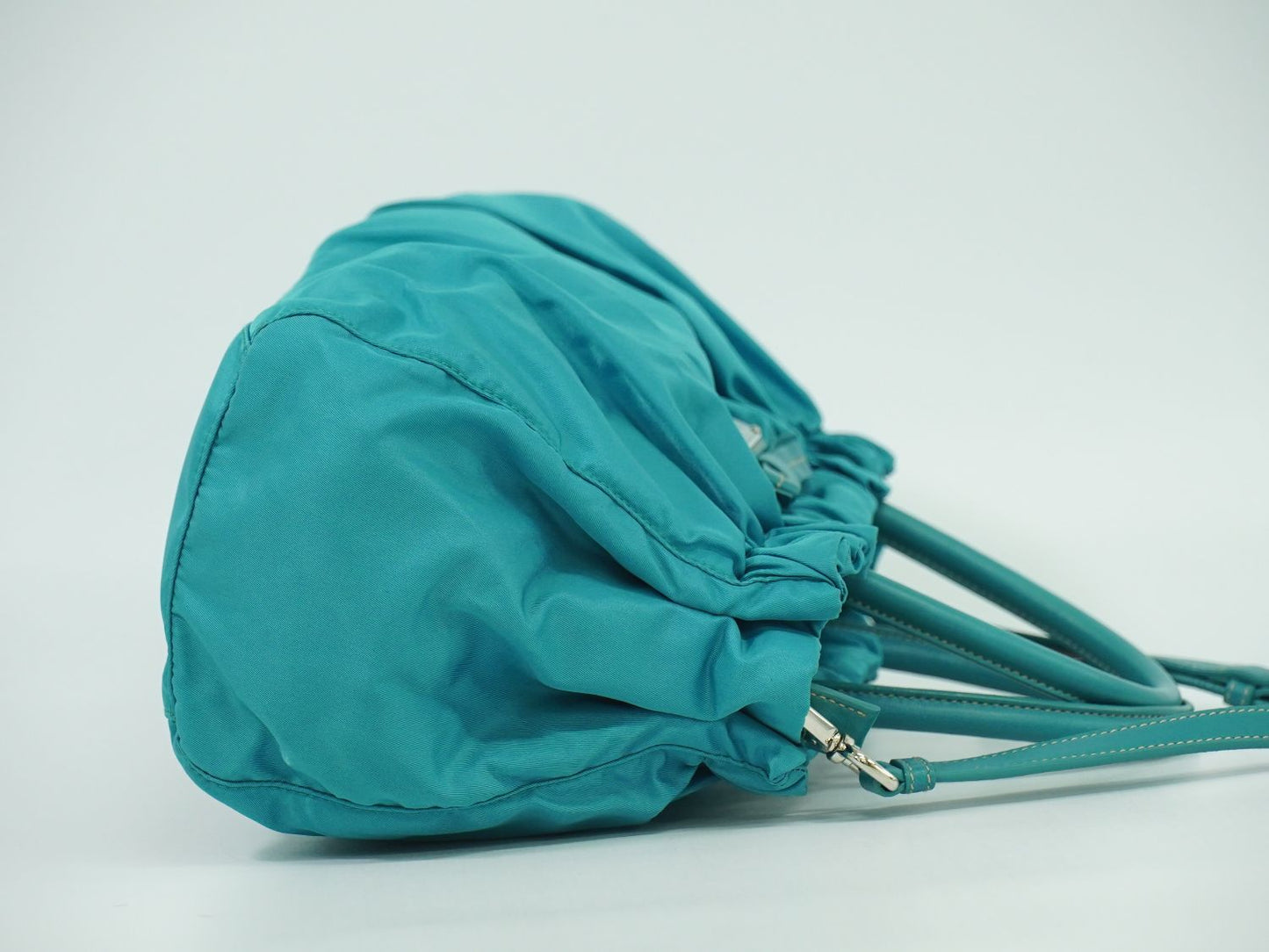 PRADA テスート 2WAY ショルダーバッグ ターコイズブルー BN1631