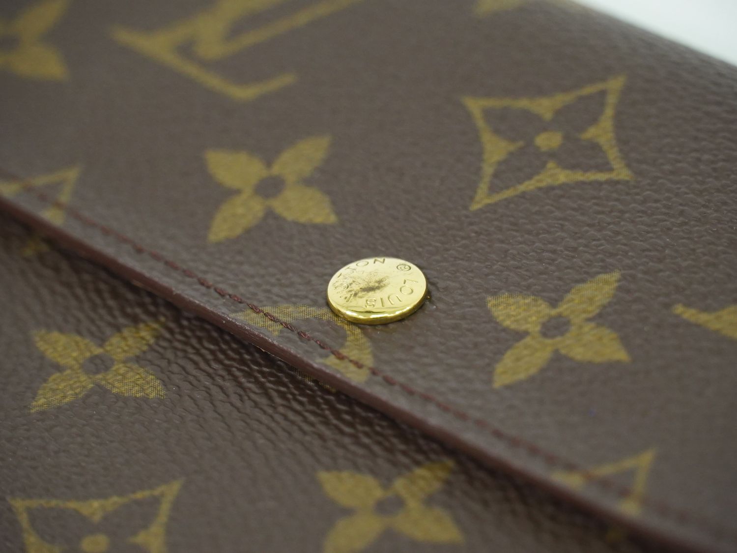 LOUIS VUITTON ポシェットポルトモネ クレディ モノグラム 長