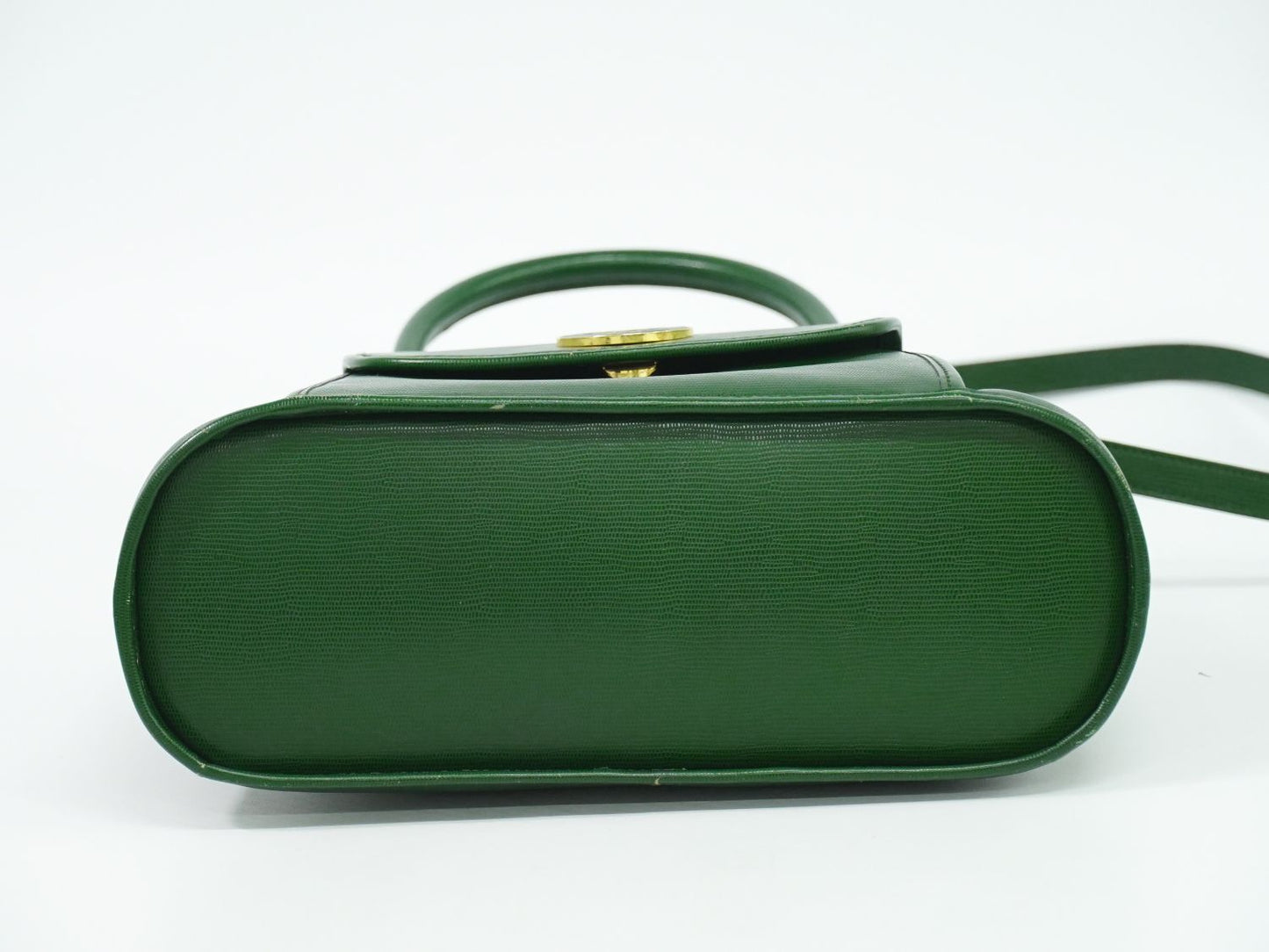 CELINE サークルロゴ 2WAY ショルダーバッグ グリーン