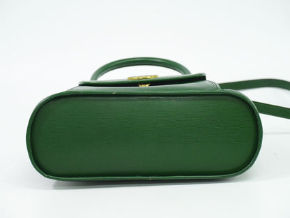 CELINE サークルロゴ 2WAY ショルダーバッグ グリーン