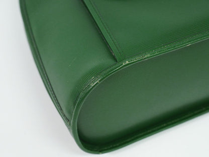 CELINE サークルロゴ 2WAY ショルダーバッグ グリーン