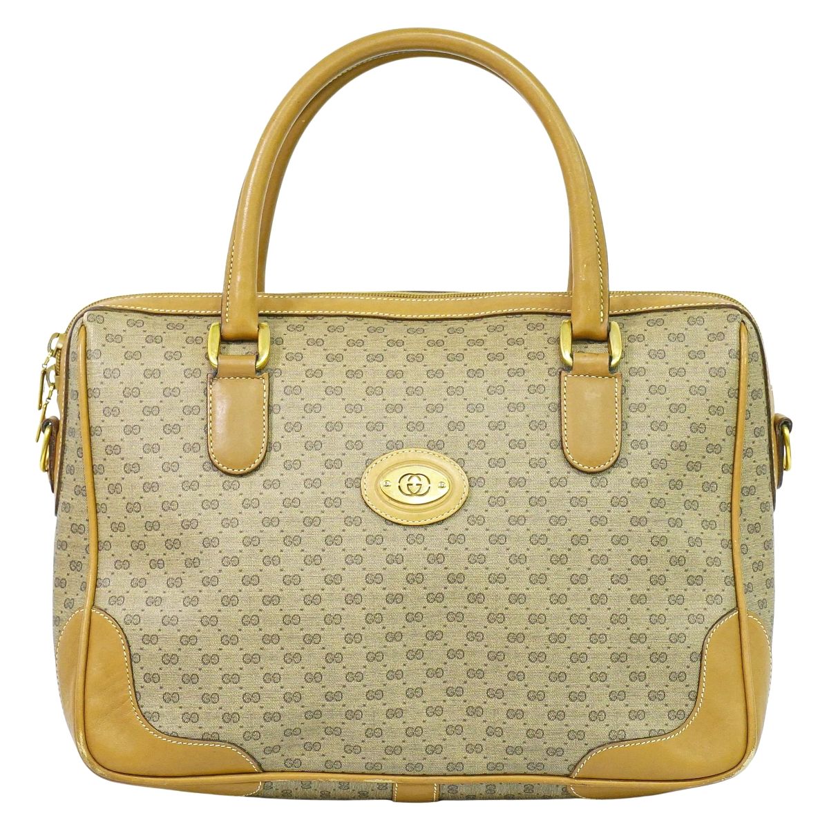 GUCCI マイクロGG ハンドバッグ ブラウン