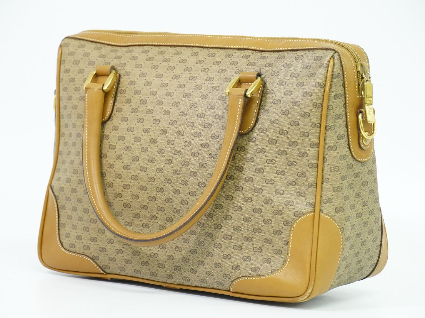 GUCCI マイクロGG ハンドバッグ ブラウン