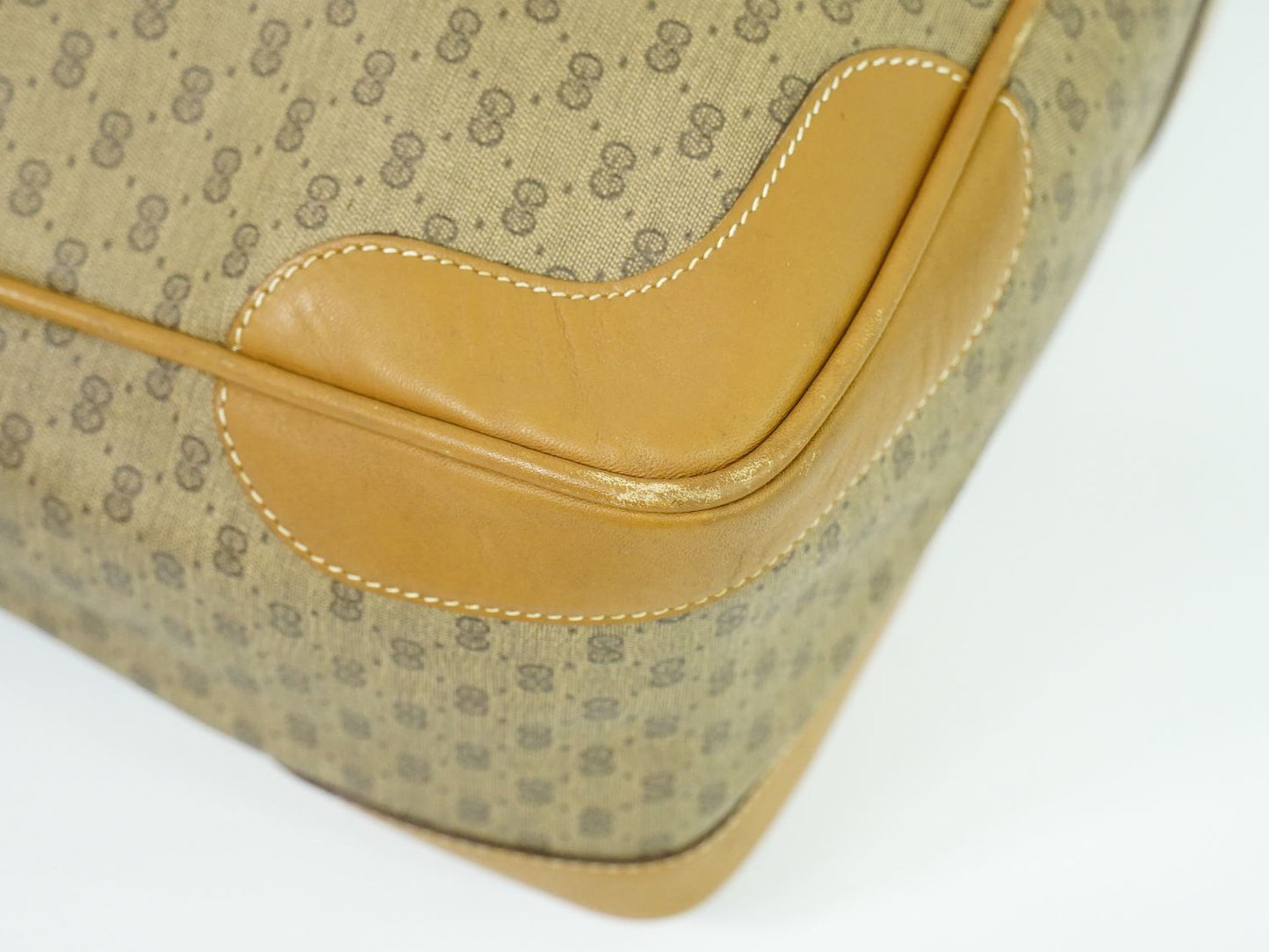 GUCCI マイクロGG ハンドバッグ ブラウン