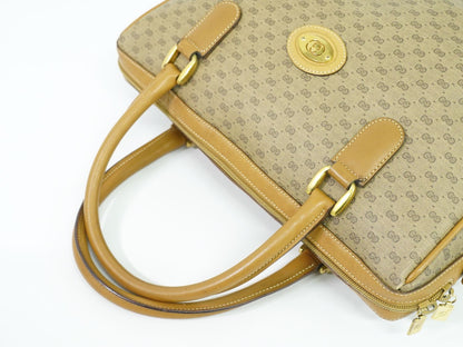 GUCCI マイクロGG ハンドバッグ ブラウン