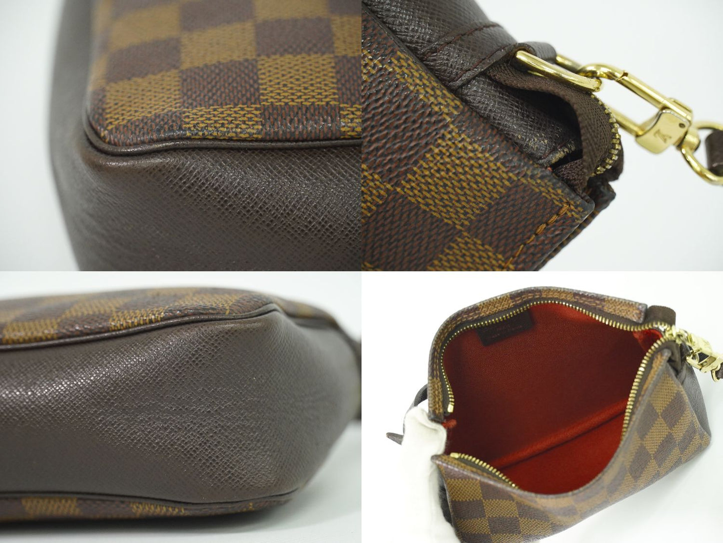 LOUIS VUITTON トゥルースメイクアップ ダミエ エベヌ アクセサリーポーチ N51982