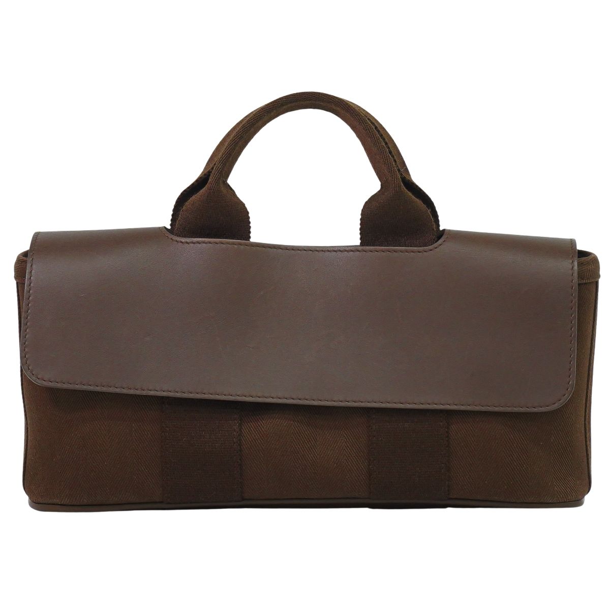 HERMES ヴァルパライソ ロング PM ハンドバッグ ブラウン