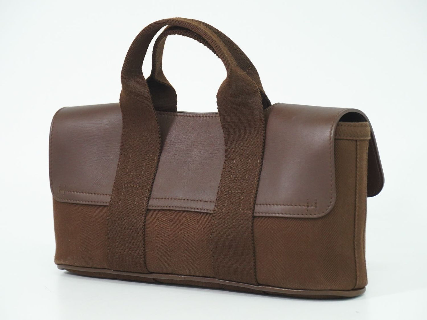 HERMES ヴァルパライソ ロング PM ハンドバッグ ブラウン