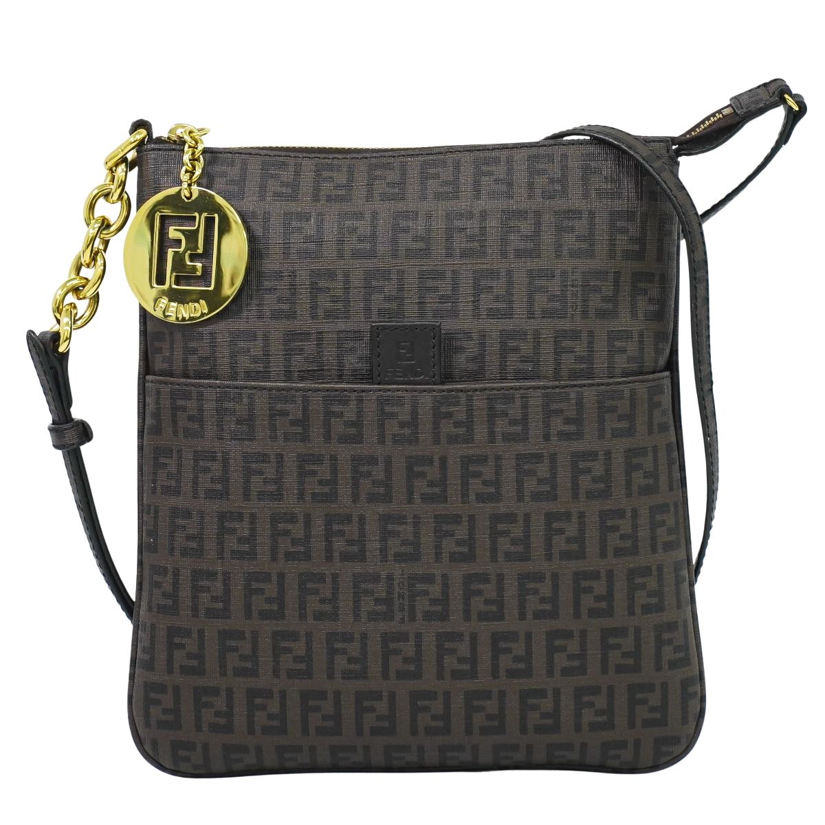 FENDI ズッキーノ ショルダーバッグ ブラウン 8BT150
