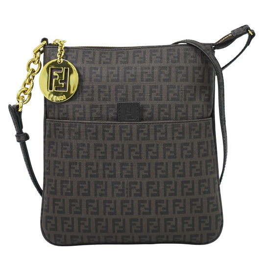 FENDI ズッキーノ ショルダーバッグ ブラウン 8BT150