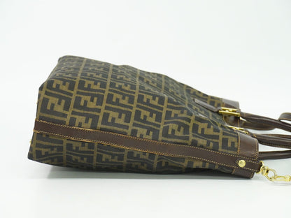 FENDI ズッカ 2WAY ショルダーバッグ ブラウン 15096