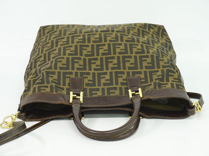FENDI ズッカ 2WAY ショルダーバッグ ブラウン 15096