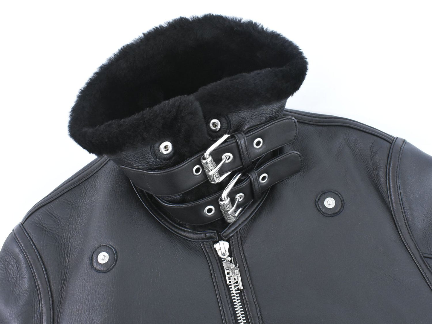 BAPE BLACK ラム ヌバック レザー ライダースジャケット L ブラック