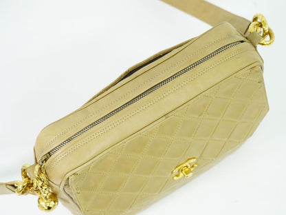 CHANEL ココマーク マトラッセ ショルダーバッグ ベージュ