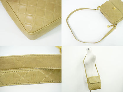 CHANEL ココマーク マトラッセ ショルダーバッグ ベージュ