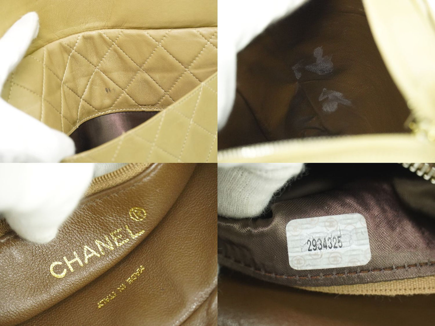 CHANEL ココマーク マトラッセ ショルダーバッグ ベージュ