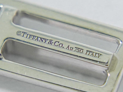 TIFFANY & Co. T Two オープン バーティカルバー Au750 WG ネックレス