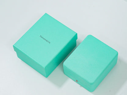 TIFFANY & Co. T Two オープン バーティカルバー Au750 WG ネックレス