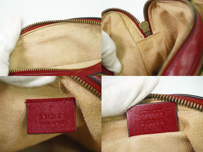 GUCCI GGマーモント ショルダーバッグ レッド 550155