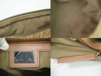 FENDI ズッキーノ ショルダーバッグ ベージュ ピンク 8BR319