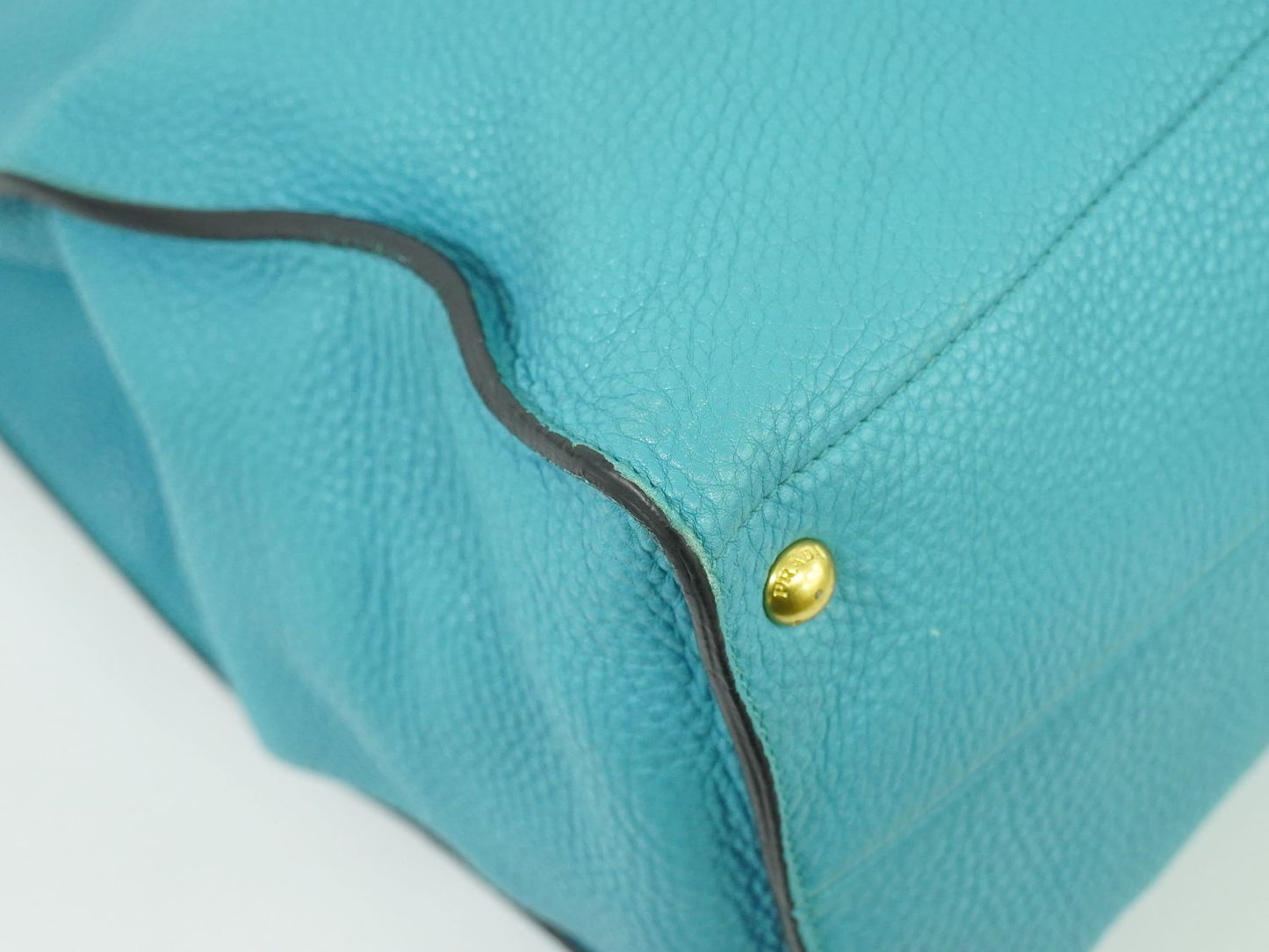 PRADA トートバッグ ライトブルー