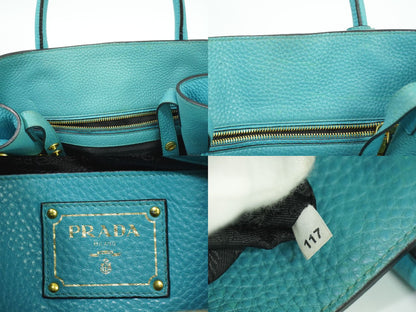 PRADA トートバッグ ライトブルー