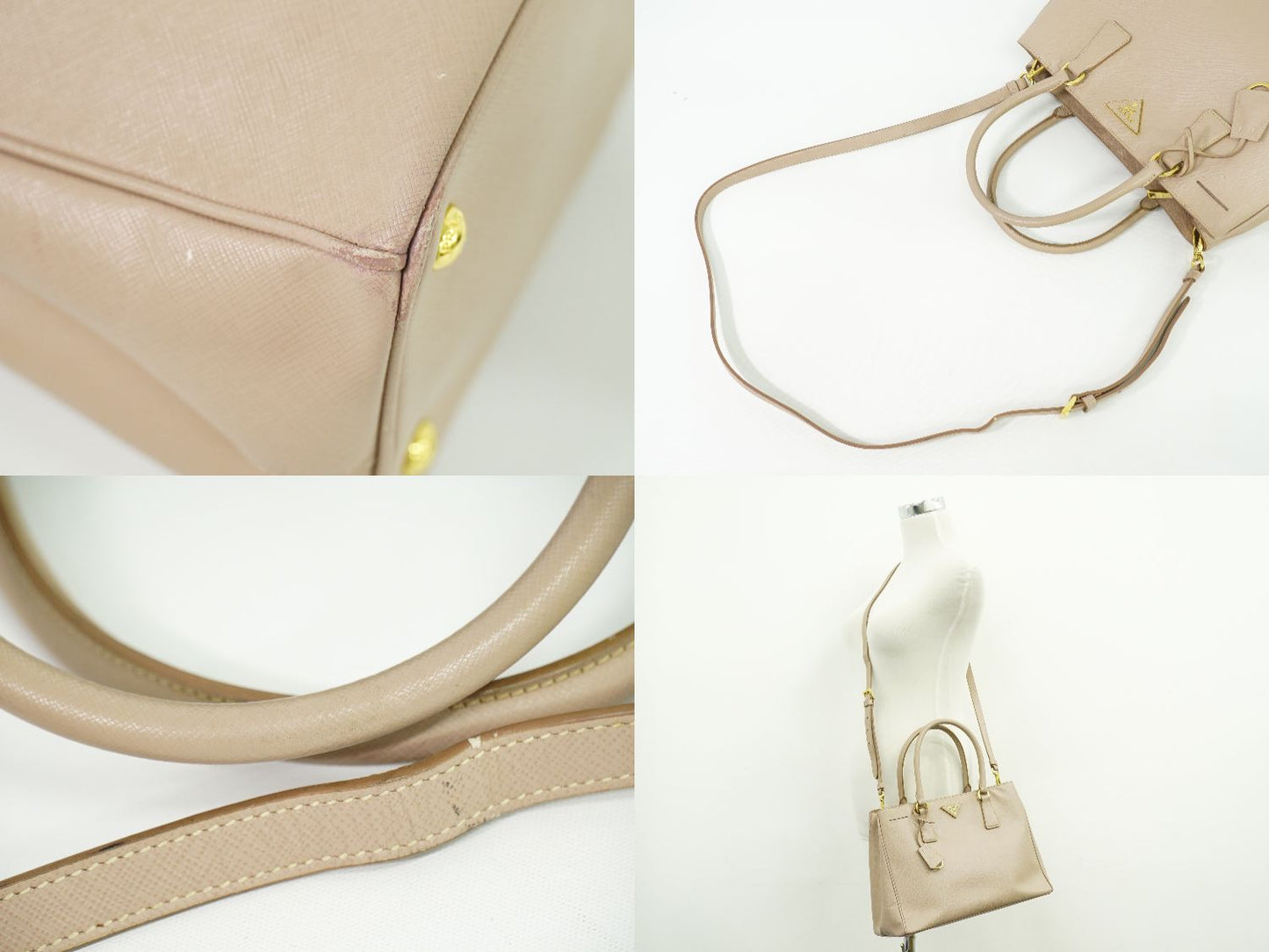 PRADA 2WAY ショルダーバッグ ピンクベージュ