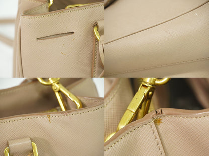PRADA 2WAY ショルダーバッグ ピンクベージュ
