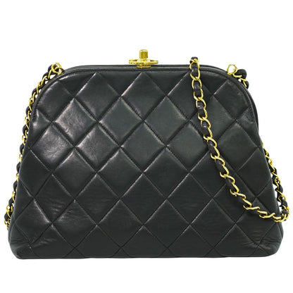 CHANEL ココマーク マトラッセ ショルダーバッグ ブラック