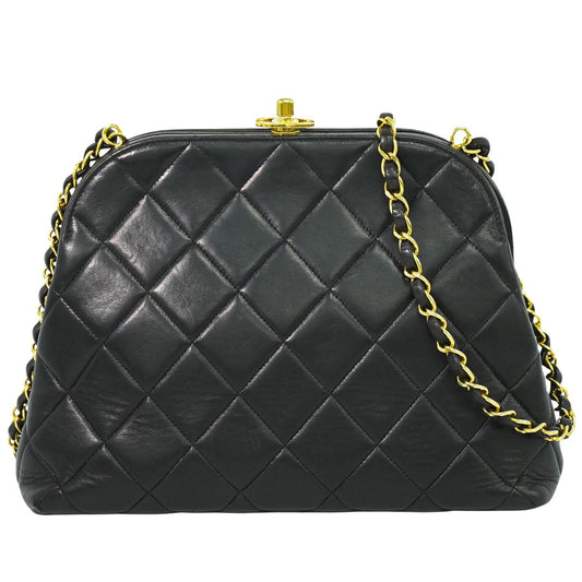 CHANEL ココマーク マトラッセ ショルダーバッグ ブラック