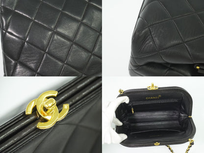 CHANEL ココマーク マトラッセ ショルダーバッグ ブラック