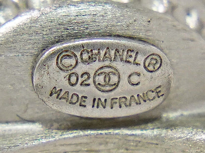 CHANEL ココマーク フェイクパール ラインストーン リング 13号 メタル ブラック