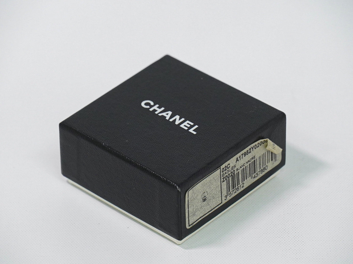 CHANEL ココマーク フェイクパール ラインストーン リング 13号 メタル ブラック