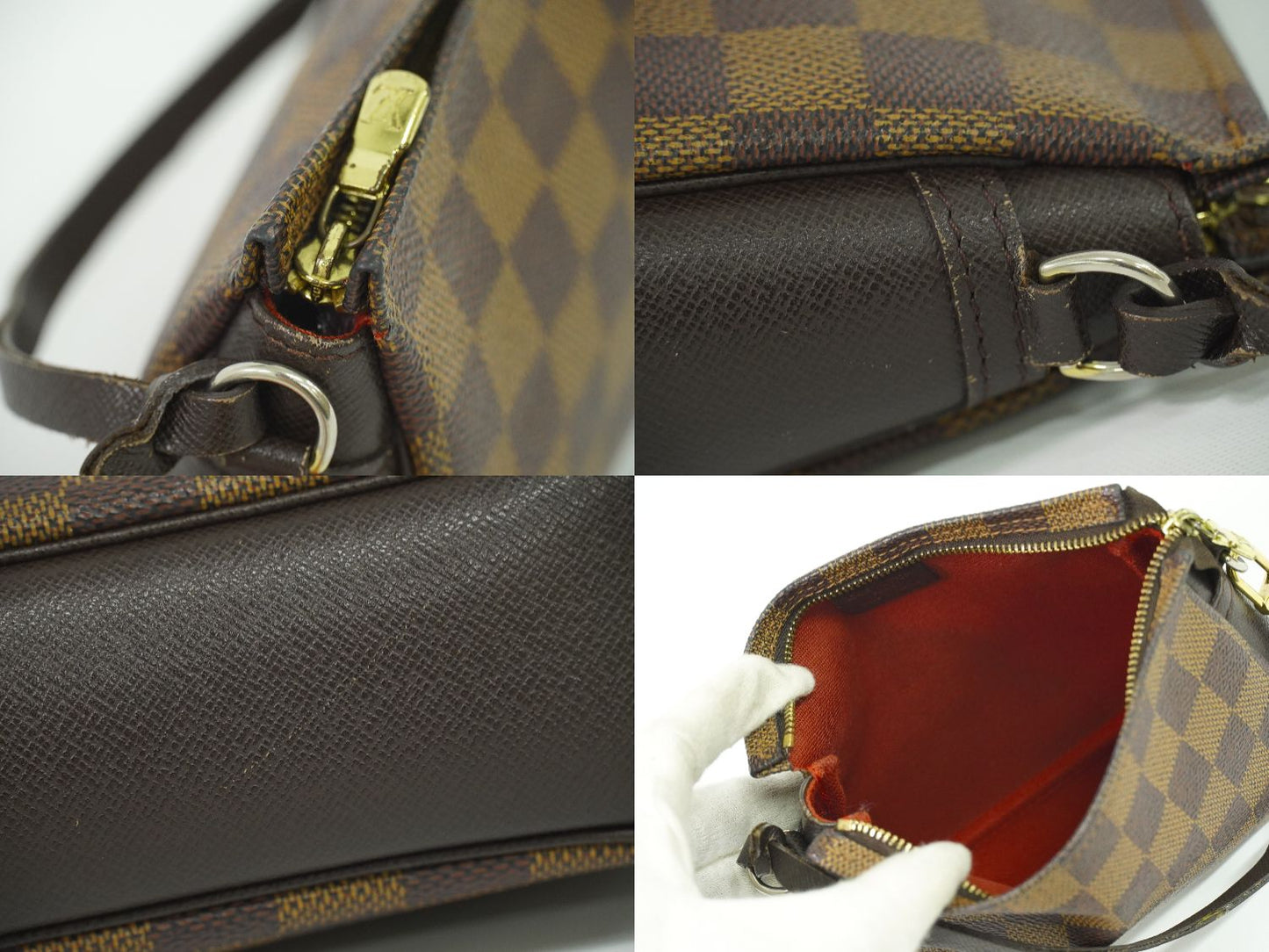 LOUIS VUITTON トゥルースメイクアップ ダミエ エベヌ アクセサリーポーチ N51982