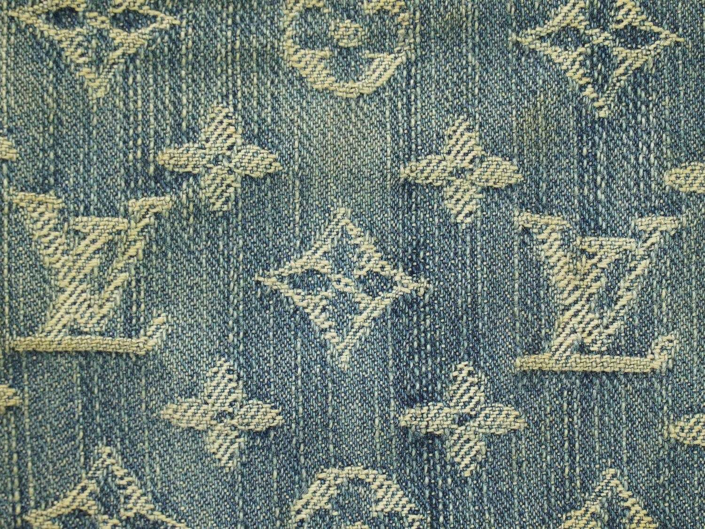 LOUIS VUITTON ミニ ジッピーウォレット モノグラム デニム 折財布 ブルー M95342