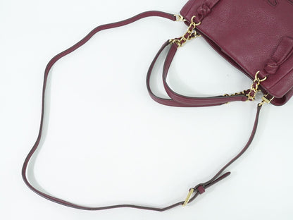 TORY BURCH 2WAY ショルダーバッグ ボルドー