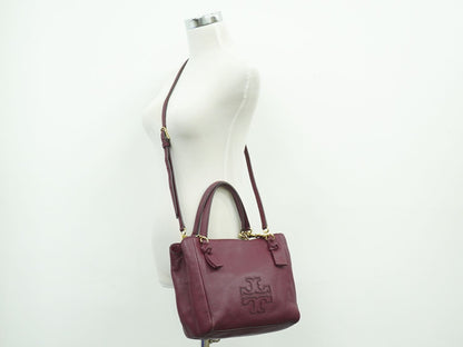 TORY BURCH 2WAY ショルダーバッグ ボルドー