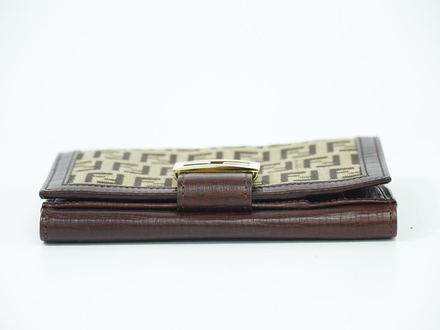 FENDI ズッキーノ 折財布 ベージュ ブラウン 8M0160