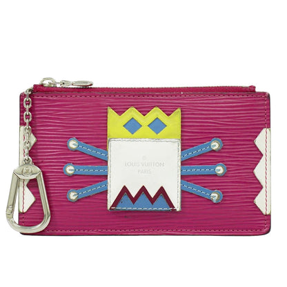 LOUIS VUITTON ポシェットクレ トライバルマスク エピ レザー コインケース ピヴォワンヌ M60788