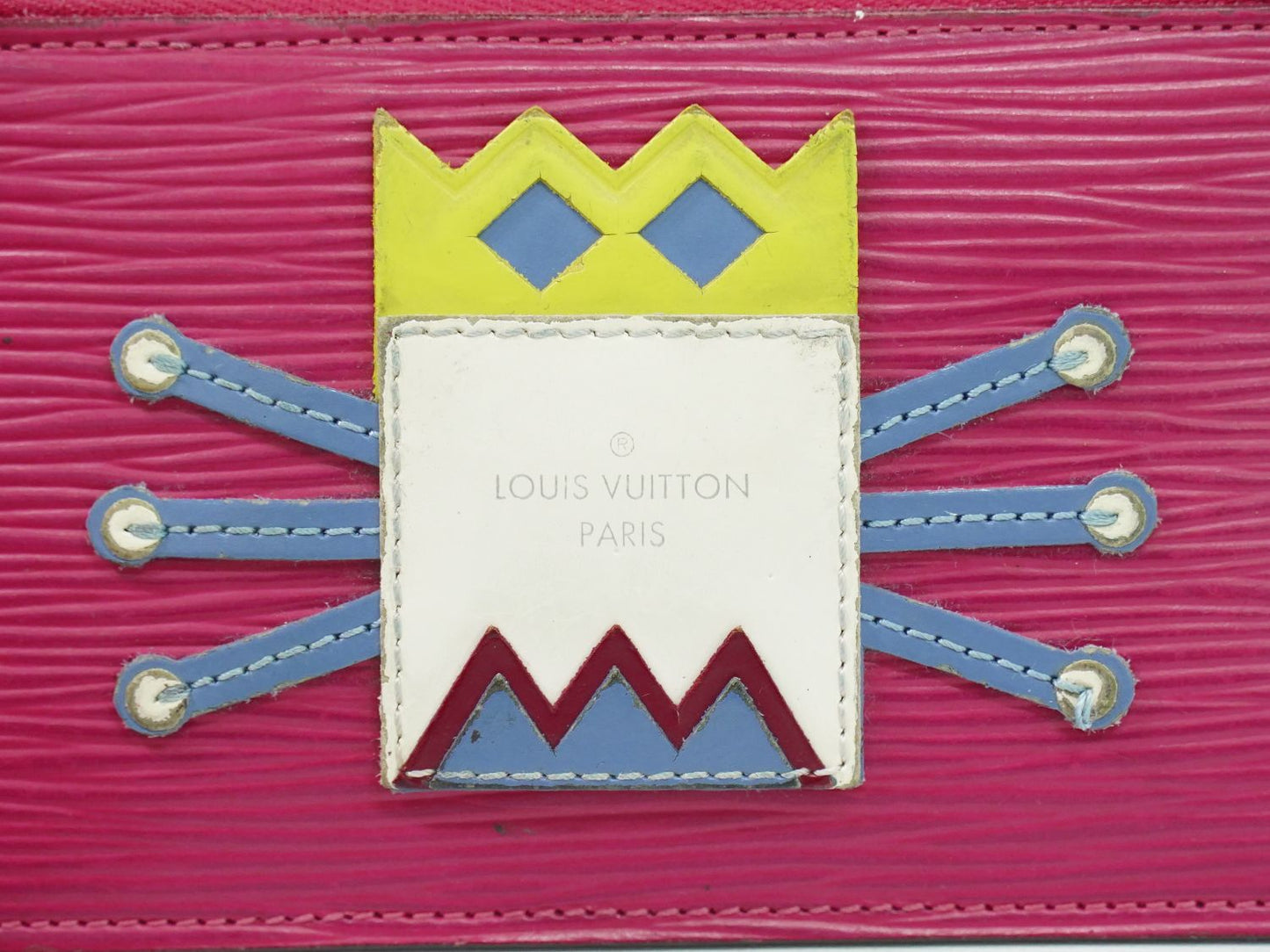 LOUIS VUITTON ポシェットクレ トライバルマスク エピ レザー コインケース ピヴォワンヌ M60788