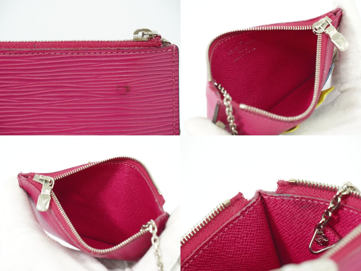 LOUIS VUITTON ポシェットクレ トライバルマスク エピ レザー コインケース ピヴォワンヌ M60788