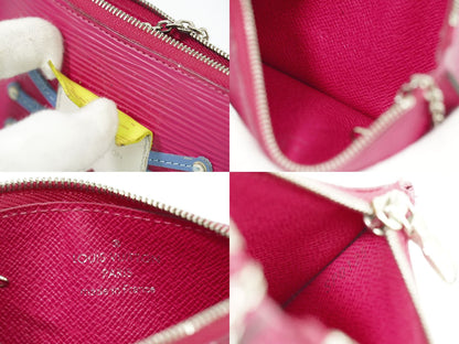 LOUIS VUITTON ポシェットクレ トライバルマスク エピ レザー コインケース ピヴォワンヌ M60788