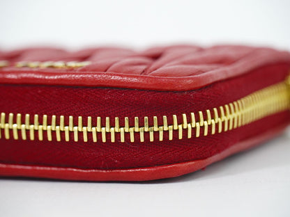 MIU MIU マテラッセ コインケース レッド 5MM268