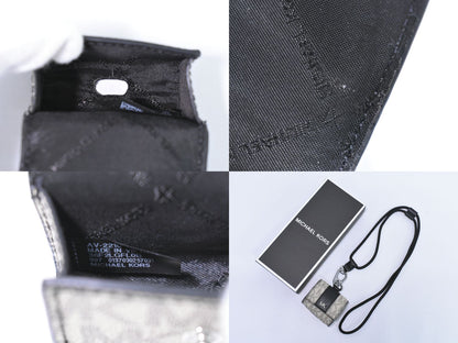 MICHAEL KORS MKシグネチャー AirPodsケース ベージュ ブラック