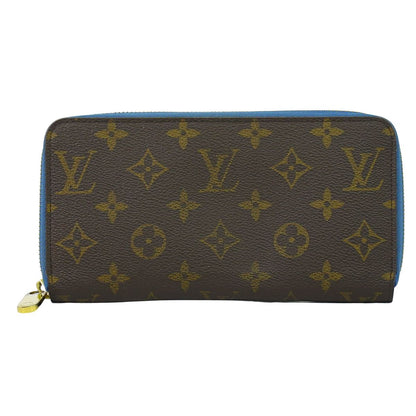 LOUIS VUITTON ジッピーウォレット モノグラム 長財布 ブラウン ブルー M63894